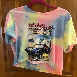 SHEIN Multicolor Tie-Dye West Coast Tee